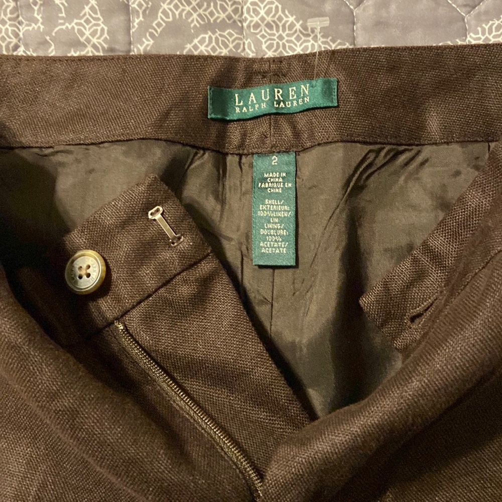 Ralph Lauren linen cropped pants